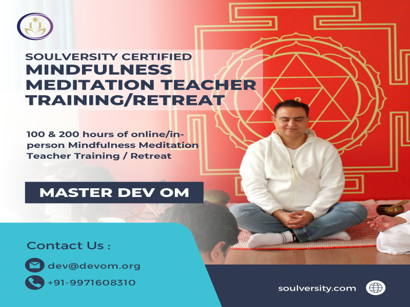 Soulversity Certified Meditation Teacher Training/Retreat