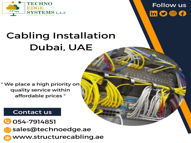 High Quality IT Network Cabling in Dubai, UAE at Low Price