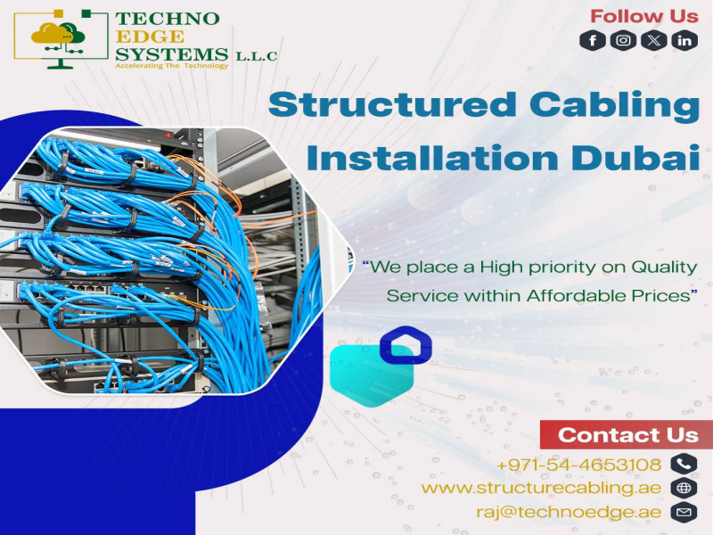Structured Cabling in Dubai offers a wide range of benefits to organisations.