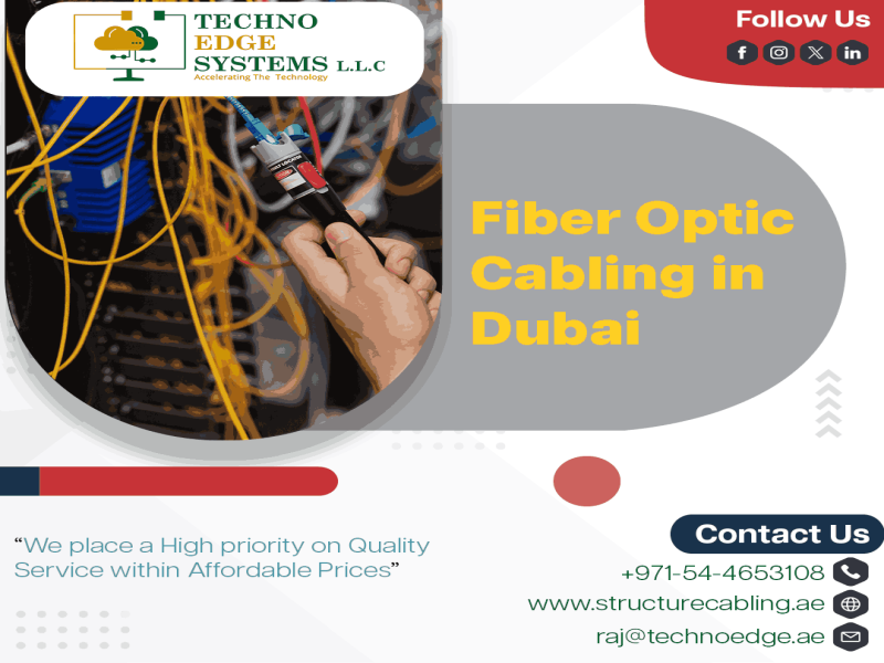 How Fiber Optic Cabling Help Organization in Dubai?