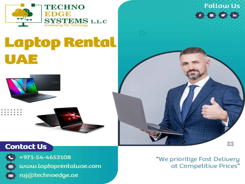 Flexible Laptop Rental Services in Dubai by Techno Edge Systems