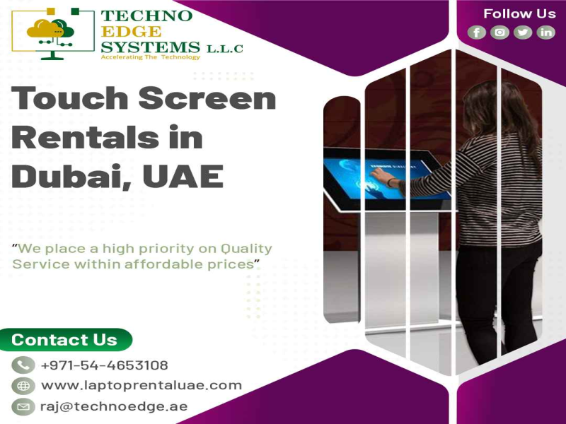 Interactive Touch Screen Rental for Meetings in Dubai, UAE