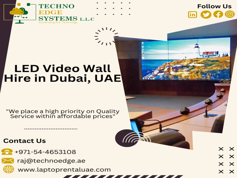 LED Video Wall Rental for Business Events in Dubai, UAE