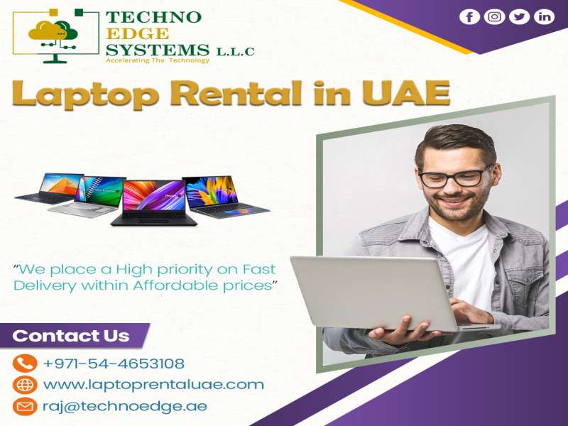 Laptop Rental Services Dubai | Hire Laptops in UAE | Techno Edge Systems