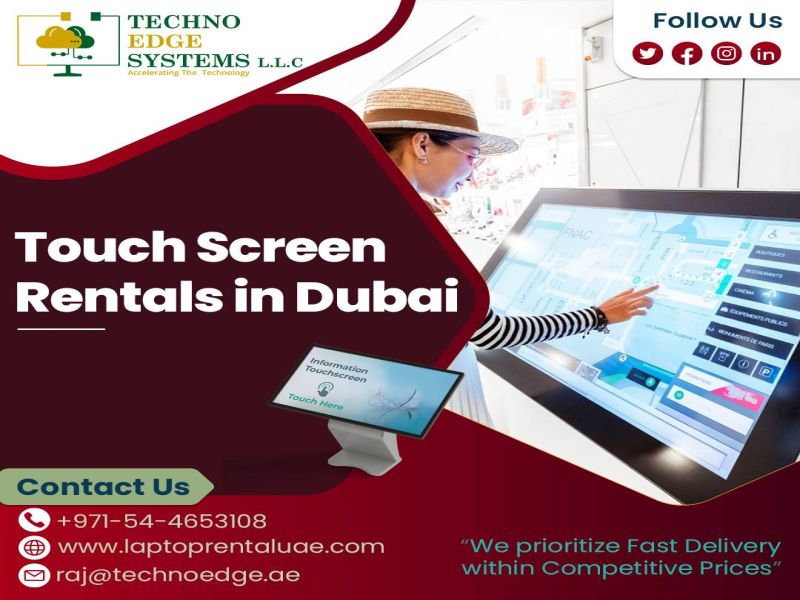 LED Touch Screen Rentals are Beneficial for Events