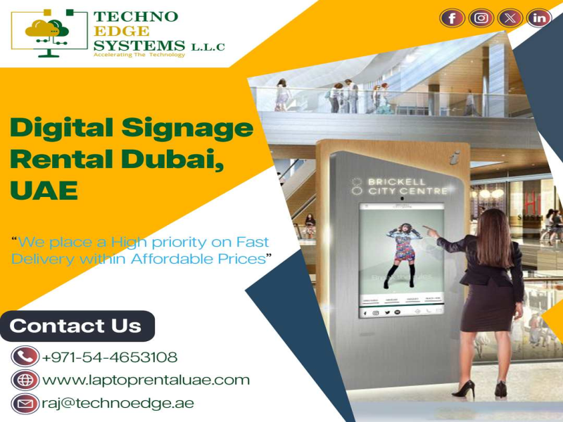 Importance of Touch Screen Rental in Dubai, UAE for Business