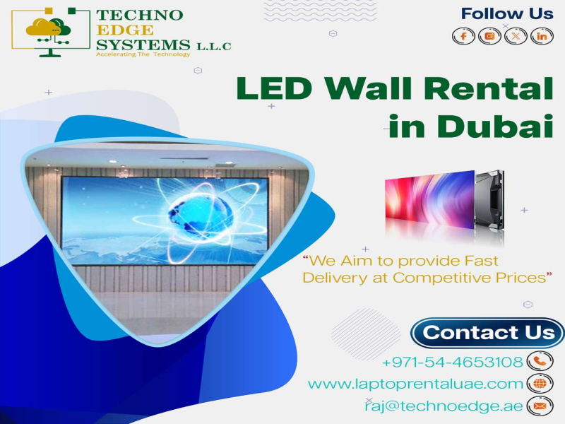 Video Wall Rental in Dubai For Event by Techno Edge Systems