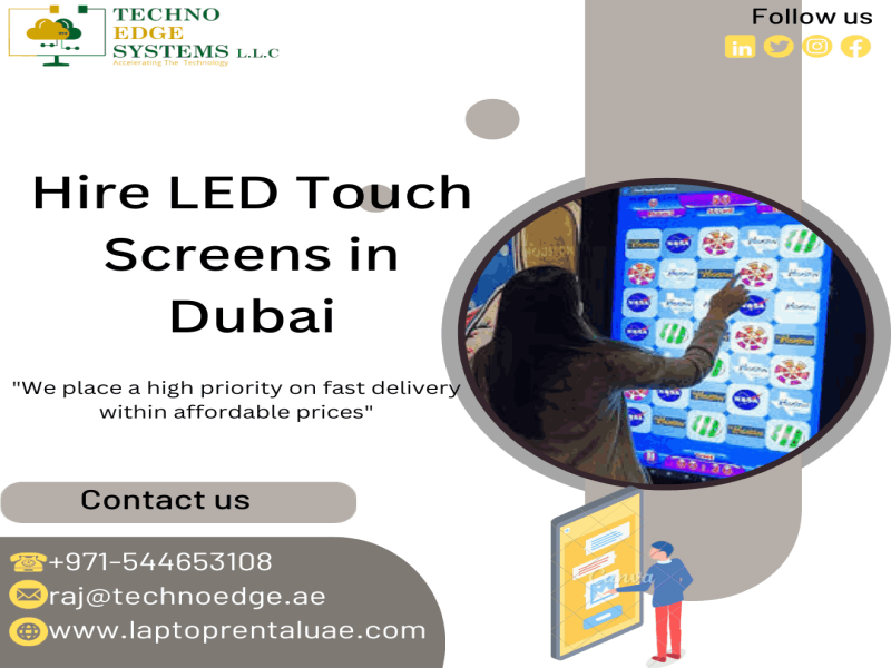 Touch Screen Rental Services in Dubai, UAE