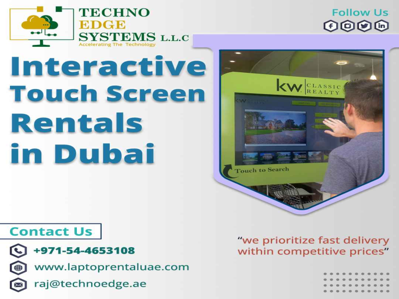 Hire Cost Effective Touch Screens in Dubai for Brand Promotions