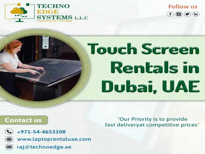 How Touch Screen Rentals Save Your Time and Money?