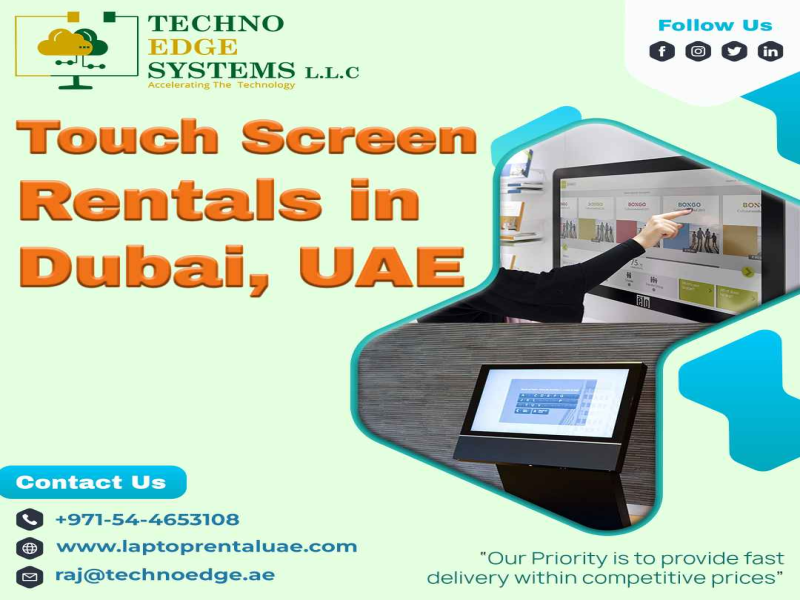 Interactive Touch Screen Rental Services in Dubai, UAE