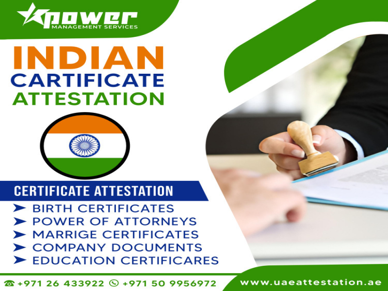 Indian certificate attestation in Abu Dhabi